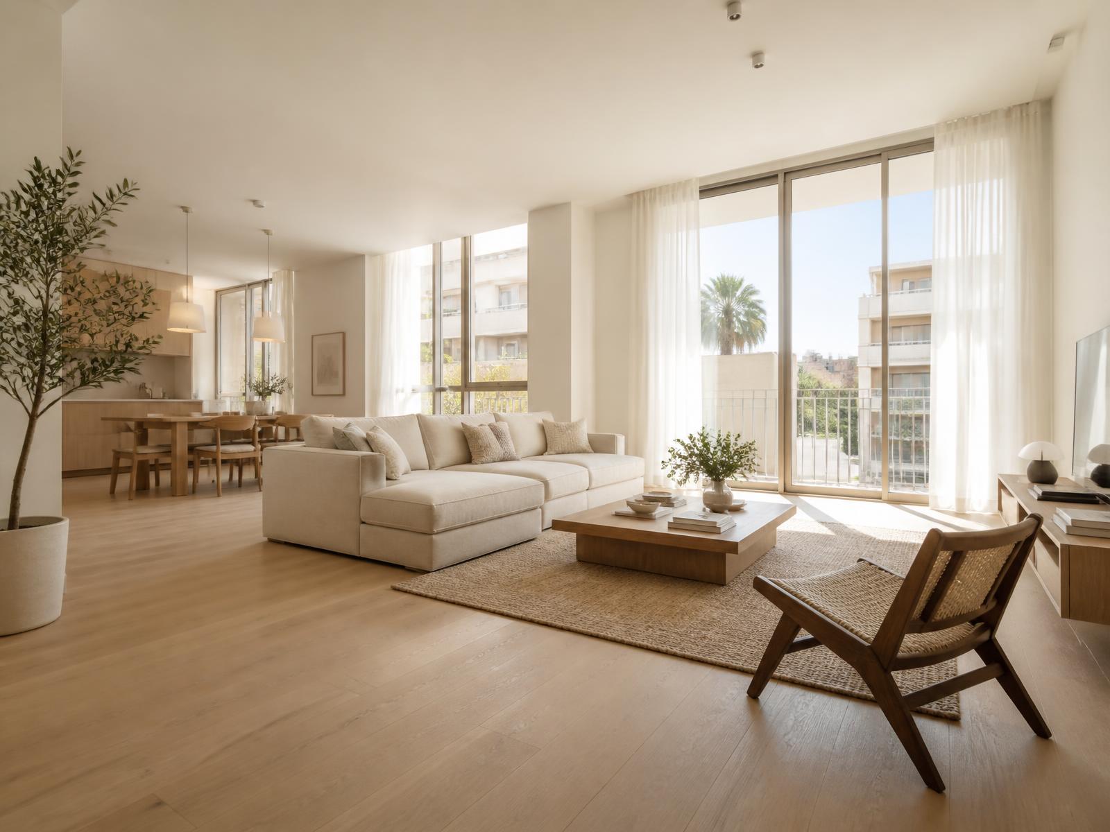 Piso amplio y luminoso con salón diáfano en Soho, Málaga capital